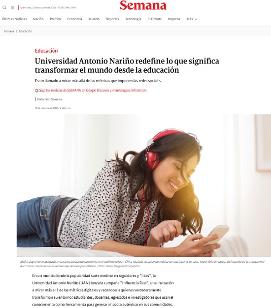 Universidad Antonio Nariño redefine lo que significa transformar el mundo desde la educación