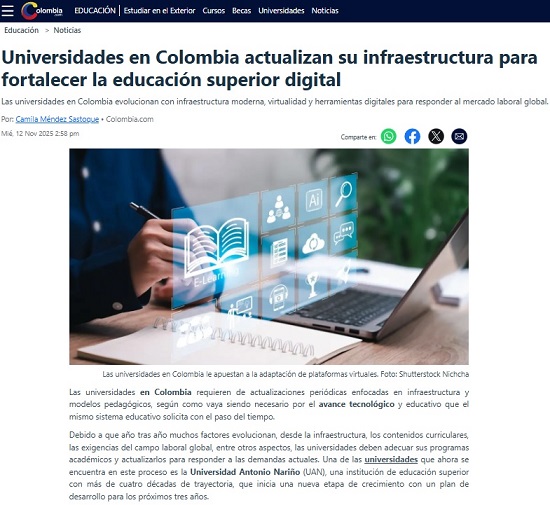 Universidades en Colombia actualizan su infraestructura para fortalecer la educación superior digital