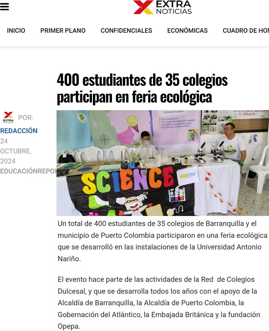 400Estudiantes35ColegiosParticipanFeriaEcologica