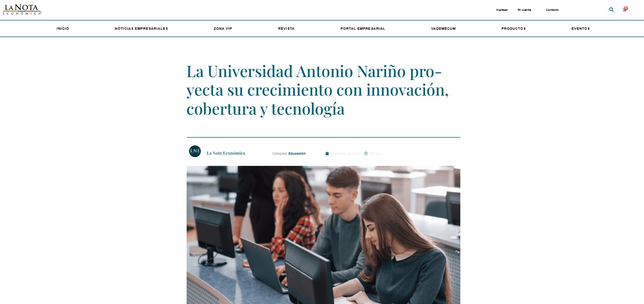 La Universidad Antonio Narino proyecta su crecimiento con innovacion cobertura y tecnologia