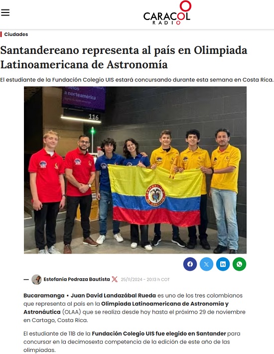 SantandereanoRepresentaPaisOLAA