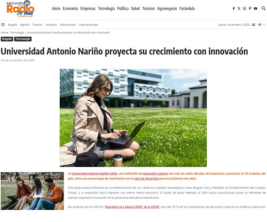 Universidad Antonio Narino proyecta su crecimiento con innovacion