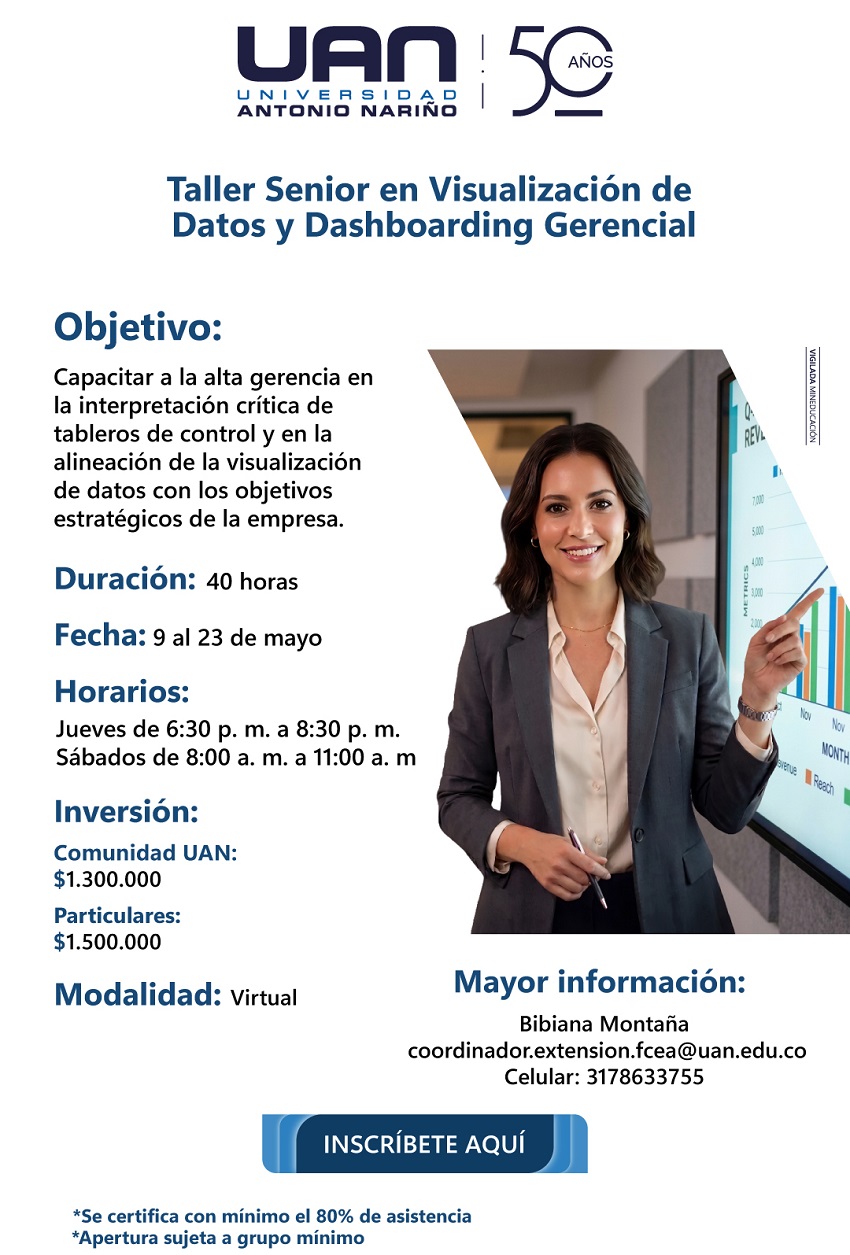 Taller: Visualización de datos y dashboarding gerencial