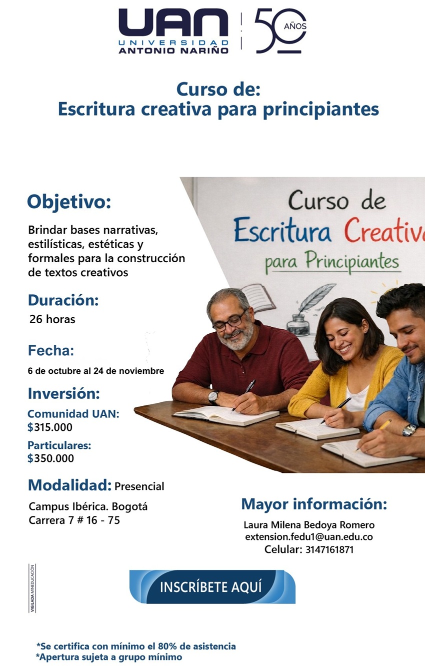 EscrituraCreativaParaPrincipiantes IbericaPresencial M