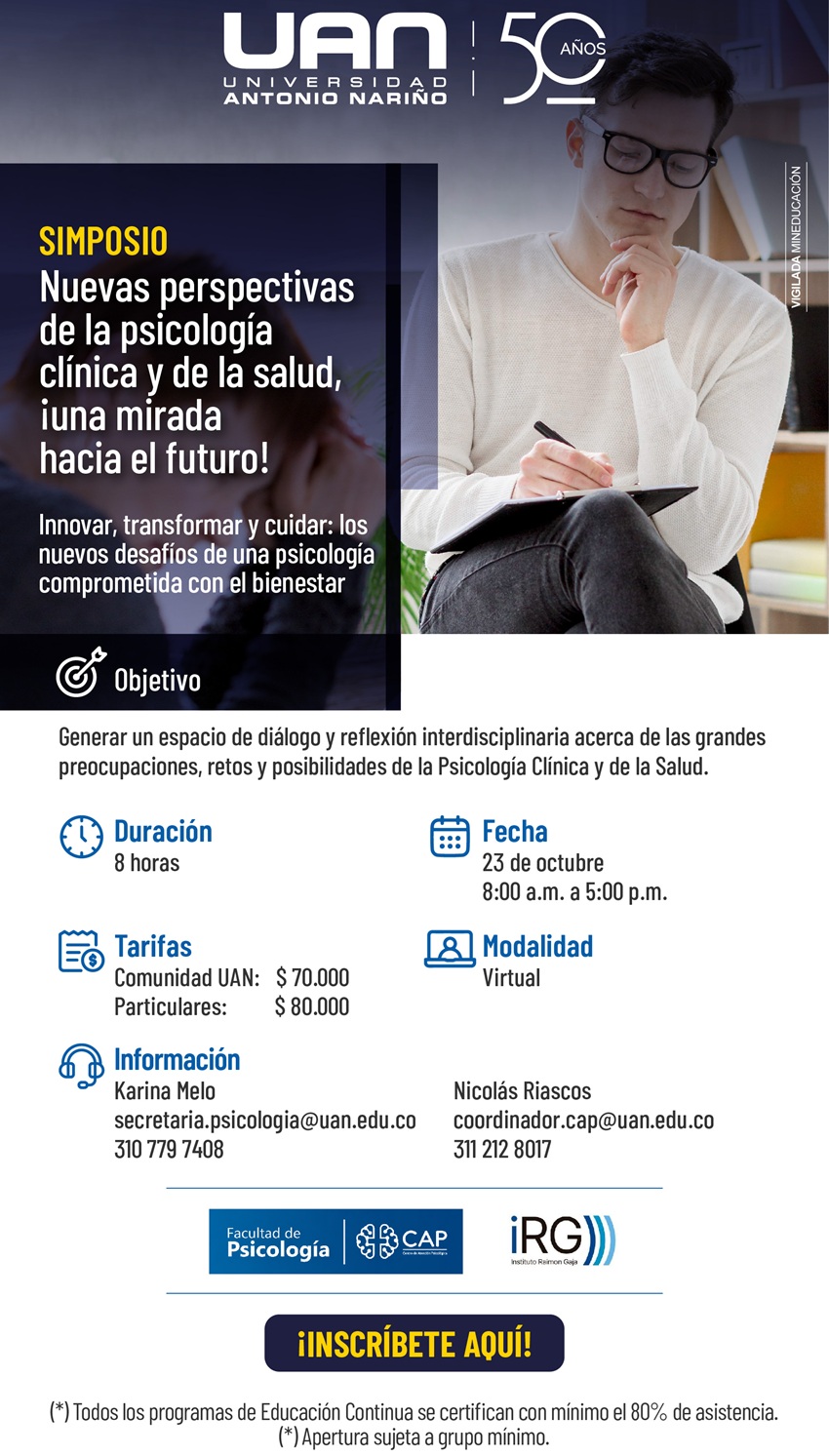 Simposio: Nuevas perspectivas de la psicología clínica y de la salud